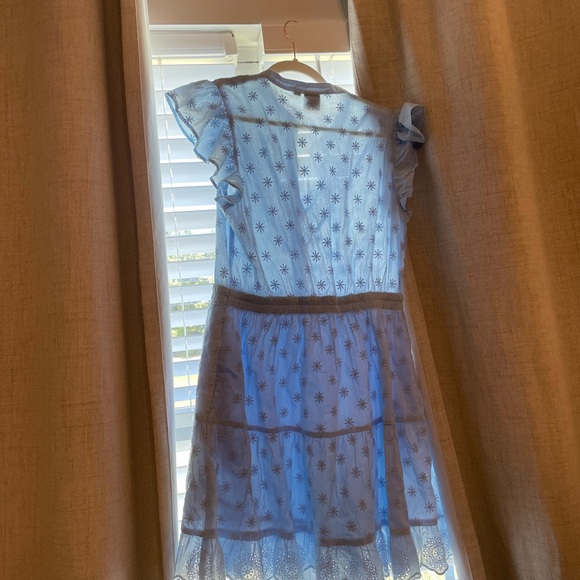 Flutter sleeve lace mini dress - Picture 2 of 6